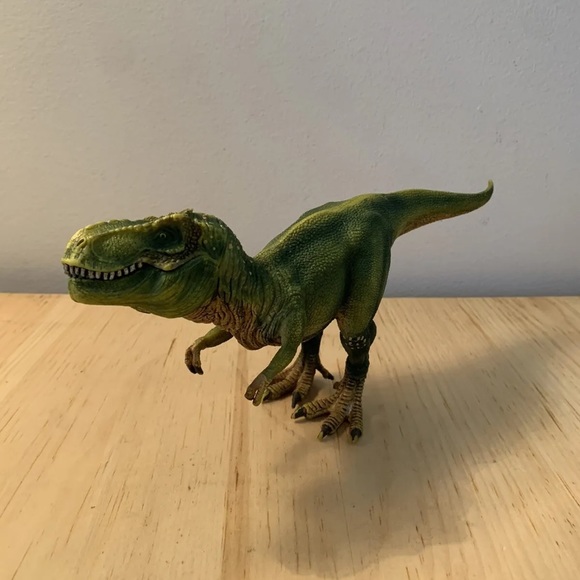 Schleich Tyrannosaurus Rex T Rex Figure Movable Jaw Green Dinosaur Toy 11" - Picture 1 of 4